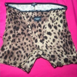 Skims Dolce  & Gabbana Animal Print shorts